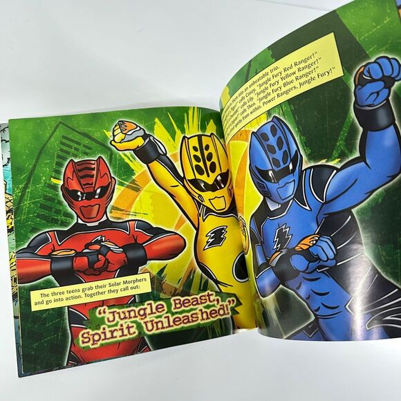 2/$6 Power Rangers Jungle Fury-Mantor Menace book adapted by Slade Stone (PB) - Picture 3 of 10